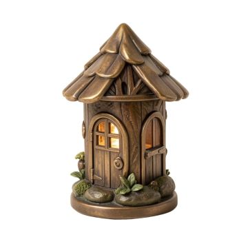 Gnome Fairy House Solar Powered Led Outdoor Garden Light