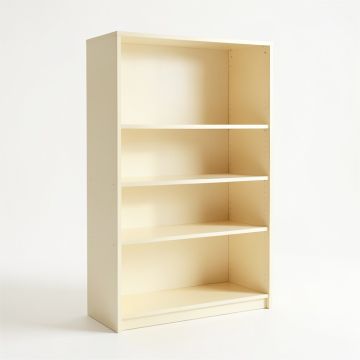 Ash Canyon Freestanding Bookcase - Cream (synthetic illustration; no displayed measurements)