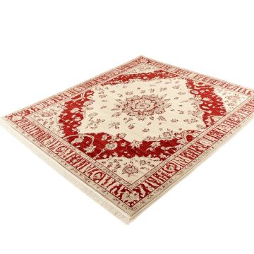 Totterdown Power Loom Ivory/Red Rug