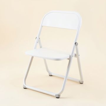 Pine Bend Folding Outdoor Chair - White (synthetic illustration; no displayed measurements)