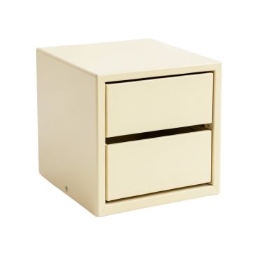 Maple Branch Small-Parts Storage Drawer Cabinet - Cream