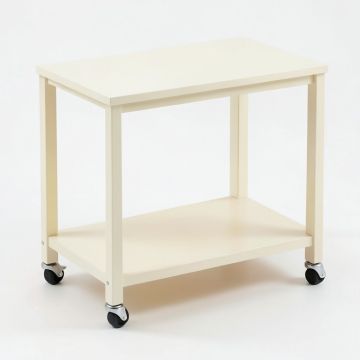 Spruce Crest Empty Rolling Workshop Cart - Cream (synthetic illustration; no displayed measurements)
