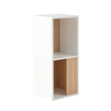 Elm Crossing Narrow Cubby Tower - White