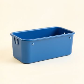 Stone Bend Empty Railing Planter With Integral Brackets - Blue (synthetic illustration; no displayed measurements)