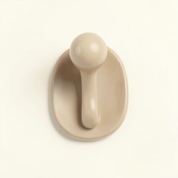 Dune Crossing Wall-Mounted Robe Hook - Beige (synthetic illustration; no displayed measurements)