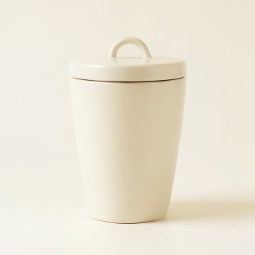 Laurel Bluff Storage Canister With Lid - Ivory (synthetic illustration; no displayed measurements)