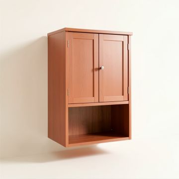 Holly Bluff Wall-Mounted Laundry Cabinet - Terracotta (synthetic illustration; no displayed measurements)
