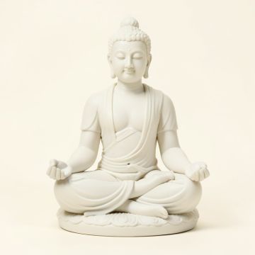 Asleigh Eastern Enlightenment Abhaya Mudra Buddha Shakyamuni Sitting In Meditation Figurine (synthetic illustration; no displayed measurements)