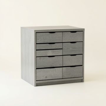 Pine Branch Small-Parts Storage Drawer Cabinet - Gray (synthetic illustration; no displayed measurements)