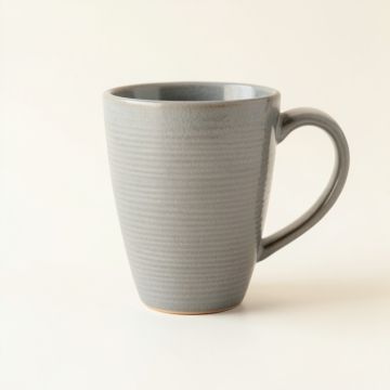 Vale Branch Ceramic Mug - Gray (synthetic illustration; no displayed measurements)