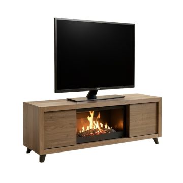 Tv Stand For Tvs Up To 60 '' With Electric Fireplace Included