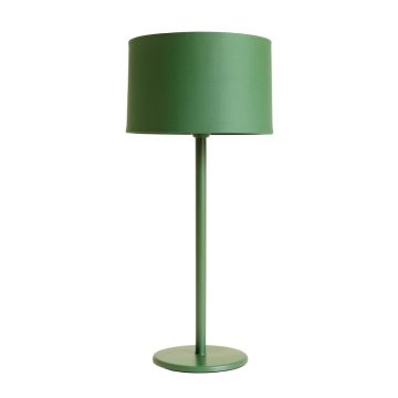 Linden Crest Floor Lamp With A Plain Fabric Shade - Green (synthetic illustration; no displayed measurements)