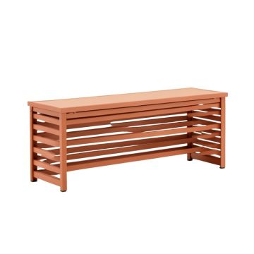 Briar Bluff Narrow Outdoor Storage Bench - Terracotta