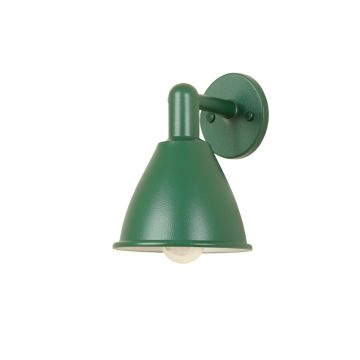Brook Dale Wall Sconce Mounted On A Plain Wall - Green