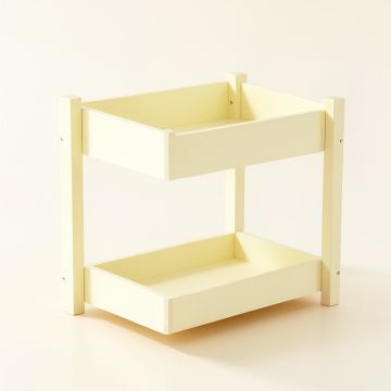 Linden Arc Empty Countertop Canister Rack - Ivory (synthetic illustration; no displayed measurements)