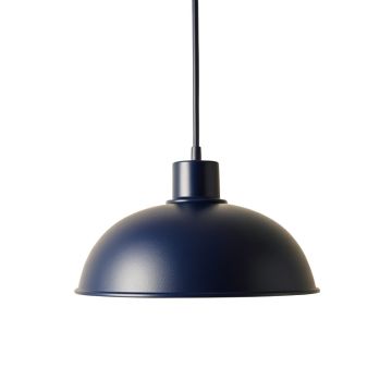 Pine Bridge Pendant Light Suspended From One Plain Cable - Navy