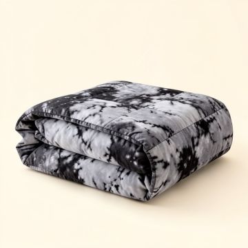 Are You Kidding ? - Coma Inducer® Oversized King Comforter - Gray Tie-Dye (synthetic illustration; no displayed measurements)