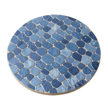 Arabescato Mixed Penny Round Mosaic Tile