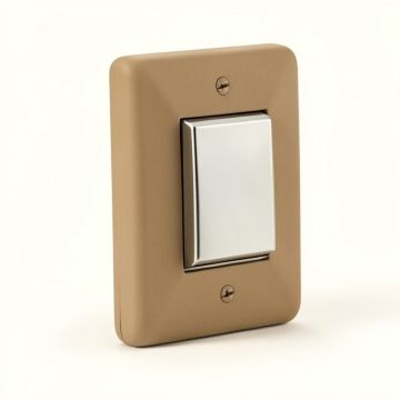 Hand Hammered 1-Gang Toggle Light Switch Wall Plate (synthetic illustration; no displayed measurements)