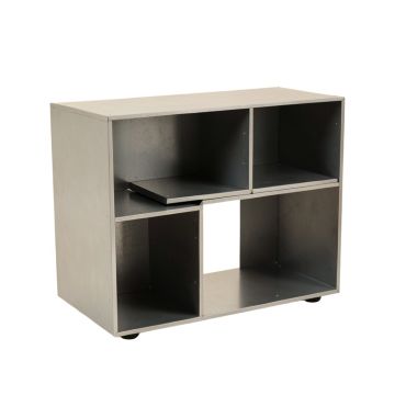 Ridge Field Desktop Shelving Unit - Gray