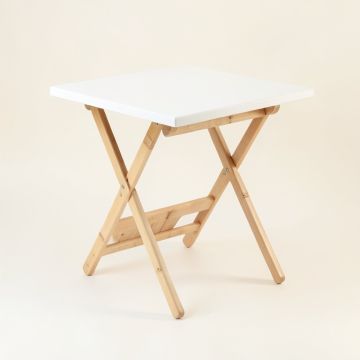 Dawn Arc Compact Balcony Table (synthetic illustration; no displayed measurements)