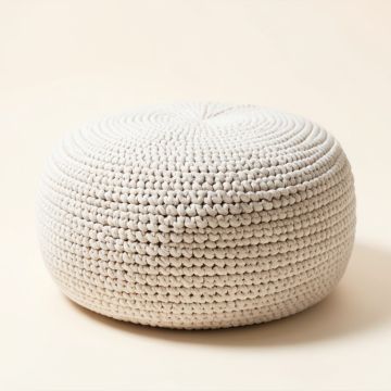 Knitted Pouf (synthetic illustration; no displayed measurements)