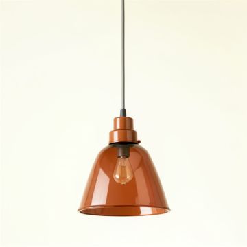 Birch Arc Pendant Light Suspended From One Plain Cable (synthetic illustration; no displayed measurements)