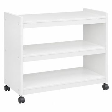 Wren Crossing Empty Rolling Workshop Cart - White