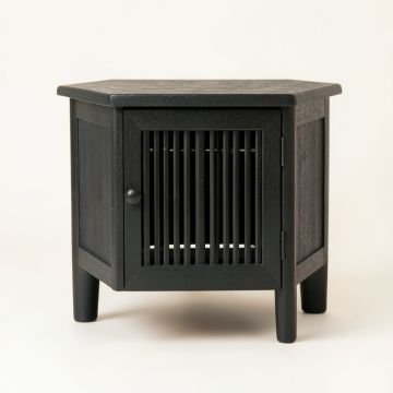 Elm Field Nightstand - Black (synthetic illustration; no displayed measurements)