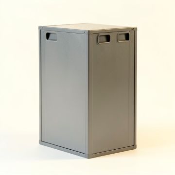 Moss Arc Closed Outdoor Storage Box - Gray (synthetic illustration; no displayed measurements)