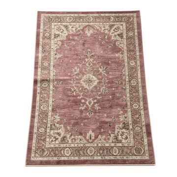 Engleside Oriental Tufted Wool/Cotton Plum Area Rug
