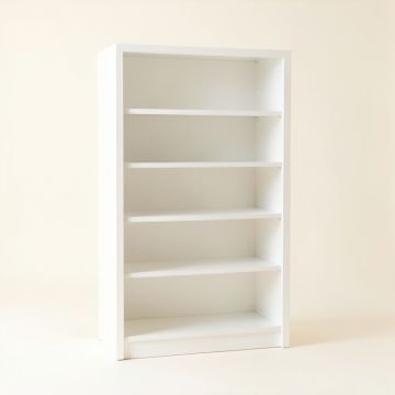 Birch Crossing Freestanding Bookcase - White (synthetic illustration; no displayed measurements)