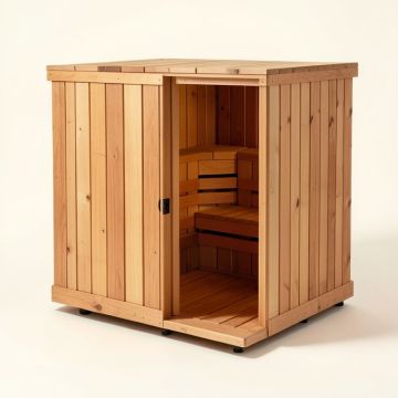 Copenhagen 3 Person Traditional Steam Sauna (synthetic illustration; no displayed measurements)