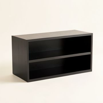 Laurel Branch Low Bookcase - Black (synthetic illustration; no displayed measurements)