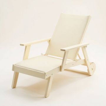 Ash Branch Outdoor Lounge Chair - Cream (synthetic illustration; no displayed measurements)