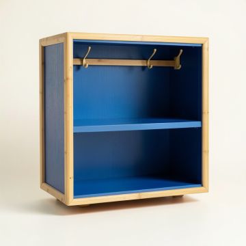 Meadow Branch Empty Mug-Storage Cabinet Insert - Blue (synthetic illustration; no displayed measurements)