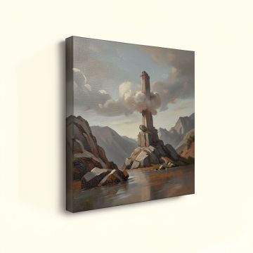 Looking Back - Wrapped Canvas Painting Print (synthetic illustration; no displayed measurements)