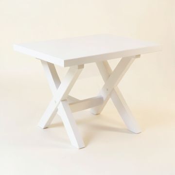 Bay Bridge Patio Table - White (synthetic illustration; no displayed measurements)