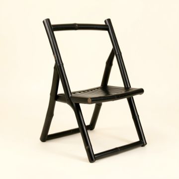 Glen Branch Folding Outdoor Chair - Black (synthetic illustration; no displayed measurements)