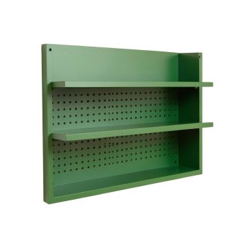 Holly Crest Empty Wall-Mounted Tool Organizer Panel - Green