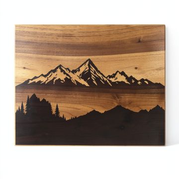 Canadian Rockies Vintage Advertisement Multi-Piece Image On Wood (synthetic illustration; no displayed measurements)