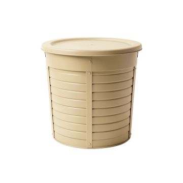 Field Bend Closed Garden Compost Bin - Beige