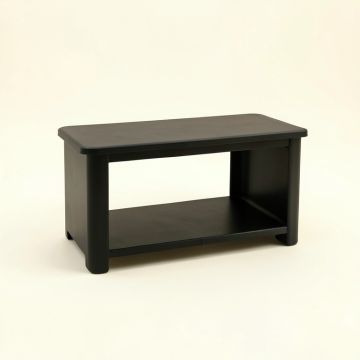 Aspen Dale Narrow Outdoor Storage Bench - Black (synthetic illustration; no displayed measurements)