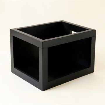 Dawn Bluff Empty Furniture-Style Pet Crate - Black (synthetic illustration; no displayed measurements)