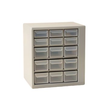 Cliff Bridge Small-Parts Storage Drawer Cabinet - Gray