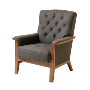 Paxton 31.75 '' Wide Tufted Polyester Wingback Chair