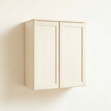 Meadow Bluff Wall-Mounted Laundry Cabinet - Ivory (synthetic illustration; no displayed measurements)