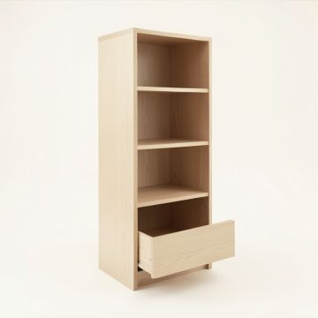 River Crossing Narrow Cubby Tower - Beige (synthetic illustration; no displayed measurements)
