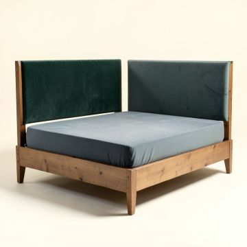 Goodrich Velvet Upholstered Standard Bed (synthetic illustration; no displayed measurements)