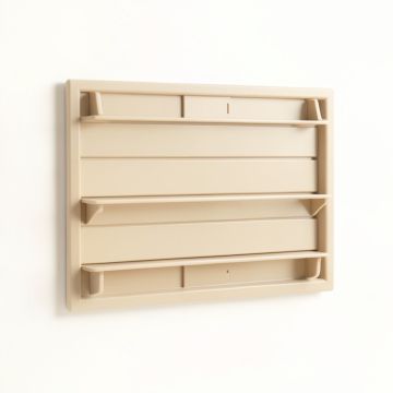 Shore Bluff Empty Wall-Mounted Tool Organizer Panel - Beige (synthetic illustration; no displayed measurements)